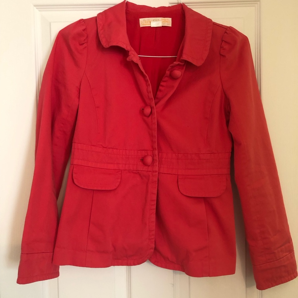 J Crew chino jacket pinky coral 0
